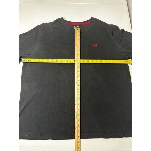 Chaps Men’s Black T-shirt Embroidered Logo Size XXL - Picture 5 of 9